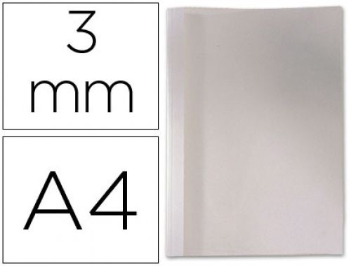 Capa de encadernacao gbc termica em pvc e cartolina lombada de 3 mm caixa de 100 unidades , Gbc , 43828 , 5019577194949